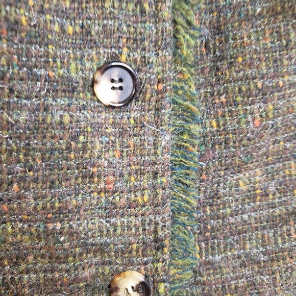 Vintage Enrique Martinez Women's Wool Tweed Blazer Made in Italy - Picture 2 of 9